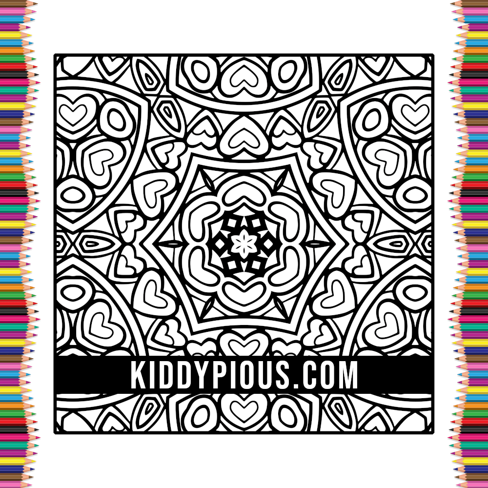 Coloriage Valentine Motifs Enfants