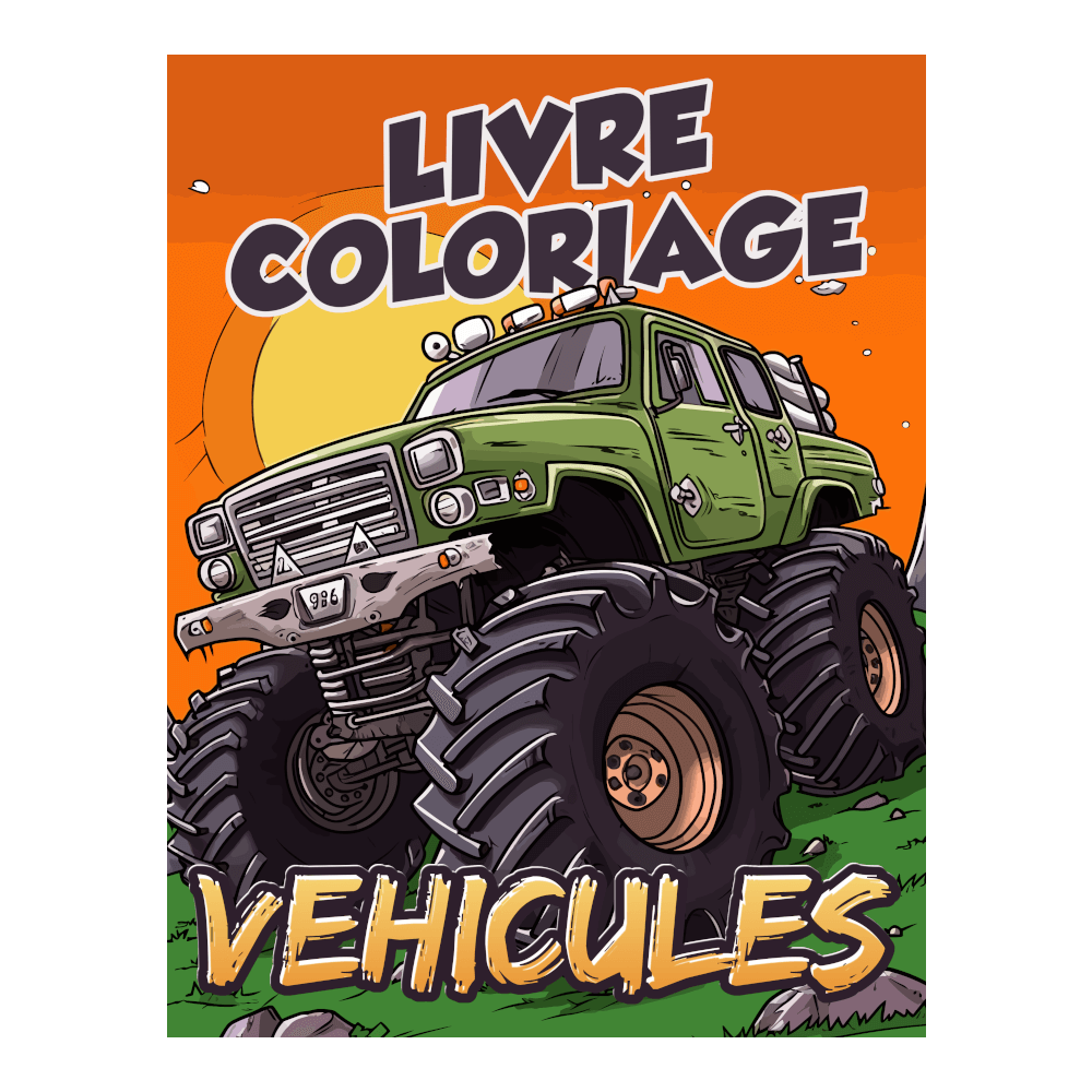 Fusée Avion Voiture Train Livre de Coloriage Enfants 8-12 ans