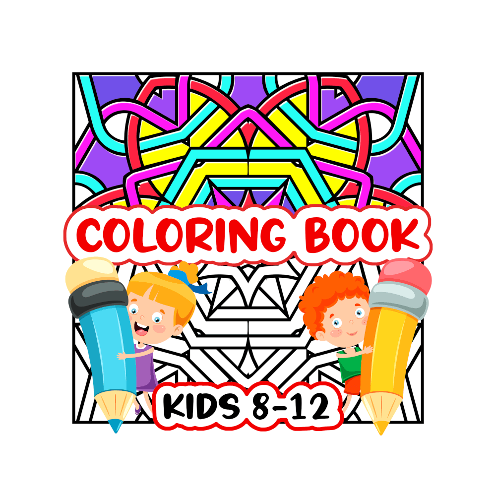 Geometric Patterns Coloring Book for Kids Ages 8-12