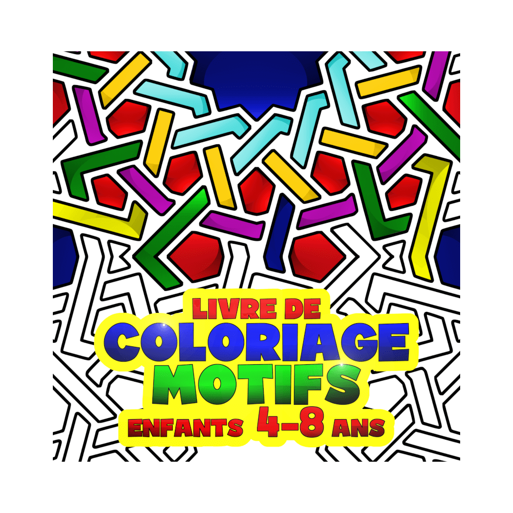 Livre de Coloriage Motifs Géométriques Enfant 4-8 ans