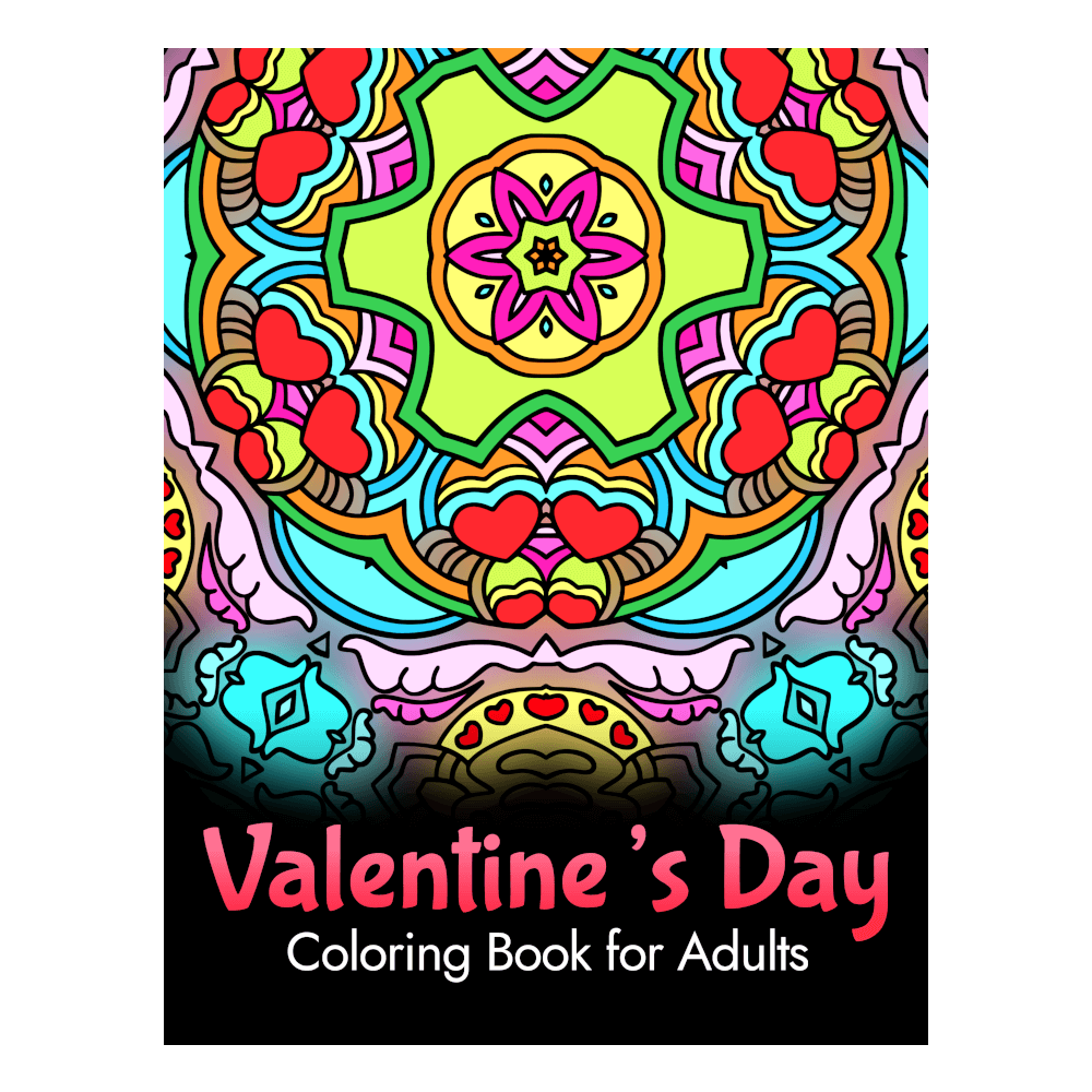 Valentine's Day Patterns Coloring Book For Adults