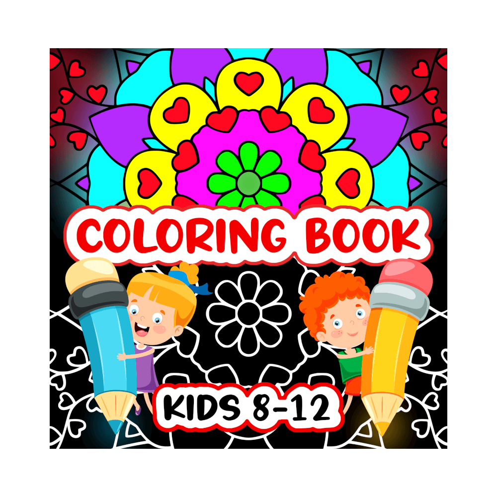 Valentine’s Geometric Patterns Coloring Book for Kids Ages 8-12