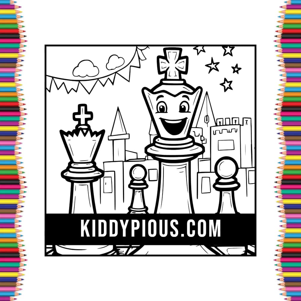 My Chess Coloring Book For Kids 4 6 2