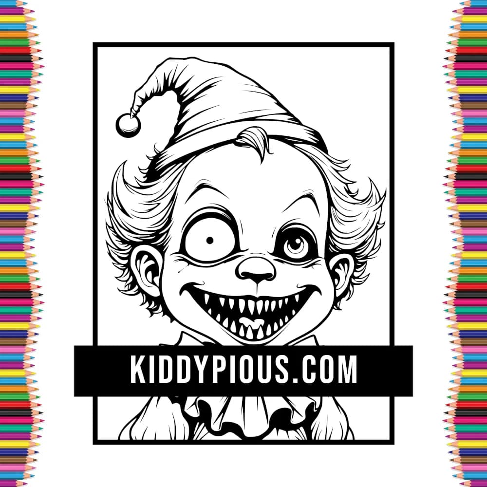 My Creepy Dolls Coloring Book Teens Adults 3