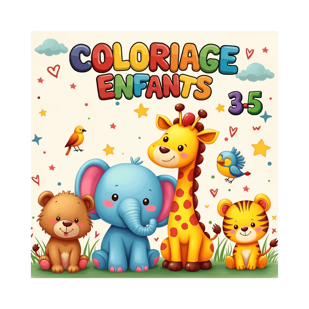 Livre Coloriage Animaux Enfants 3 4 5