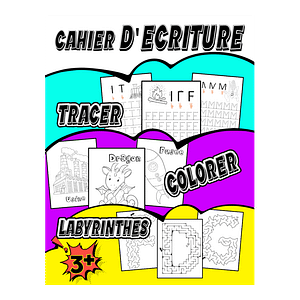 Cahier d'Ecriture Maternelle Apprendre à Tracer Les Lettres Pour Enfants 3-5 Ans