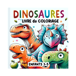 Dinosaures Livre Coloriage Pour Enfants 3-5
