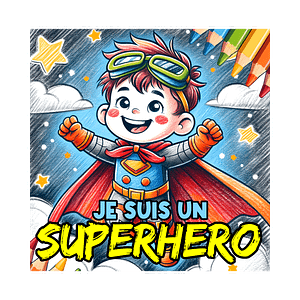 Livre Coloriage Super-Héros pour Enfants 4-6 ans