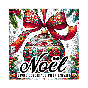 Livre De Coloriage d'Ornements De Noël Enfants & Ados
