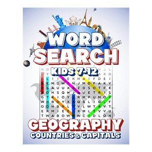 Word Search Kids 7-12 Geography