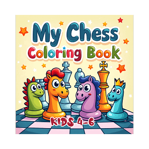 My Chess Coloring Book For Kids 4 6