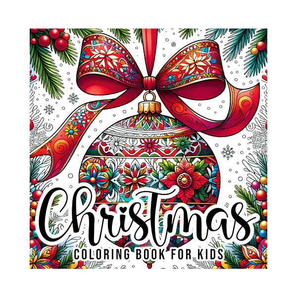 Christmas Ornaments Coloring Book for Kids & Teens