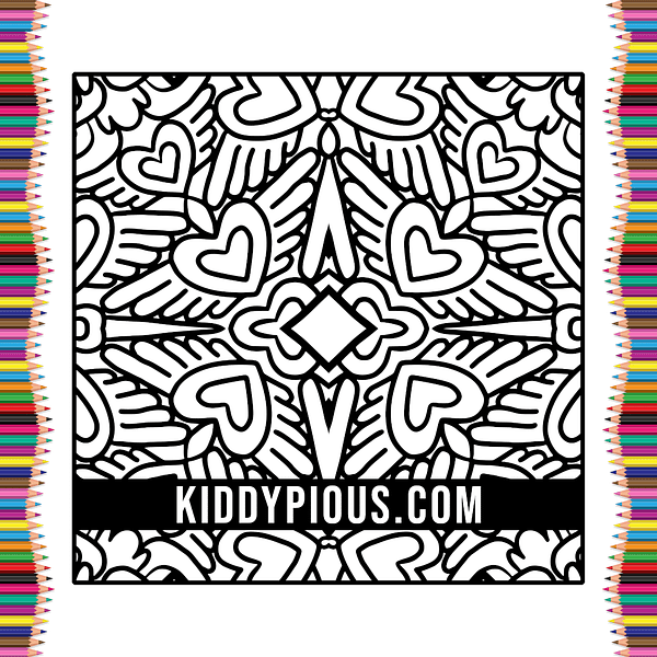 Coloriage Valentine Motifs Enfants
