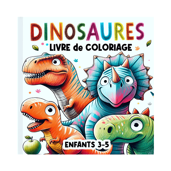 Dinosaures Livre Coloriage Pour Enfants 3-5
