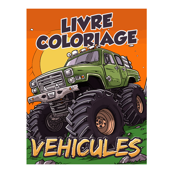 Fusée Avion Voiture Train Livre de Coloriage Enfants 8-12 ans