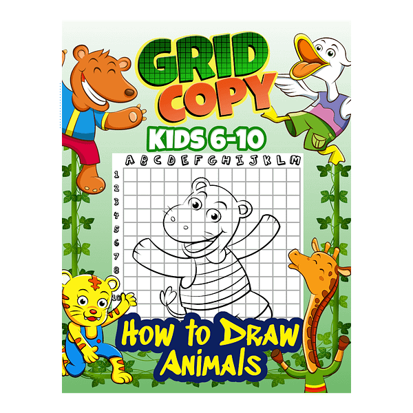 Grid Copy Kids 6-10 How to Draw Animals