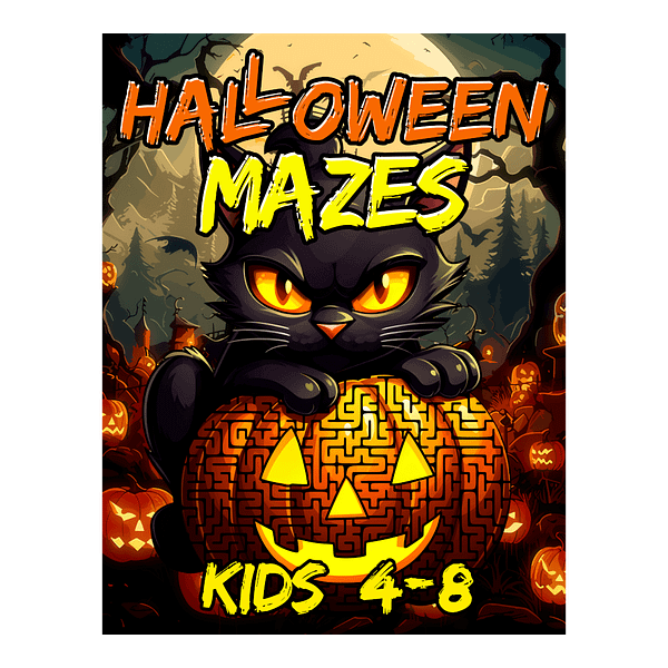 Halloween Mazes for Kids 4-8