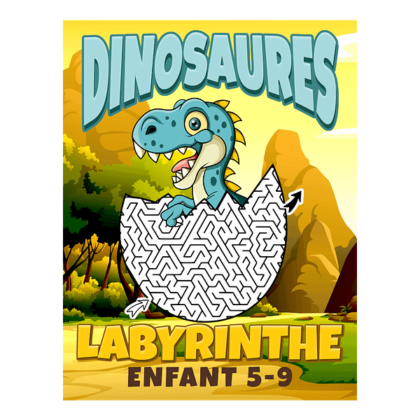 Labyrinthe des Dinosaures Pour Enfant 5-9