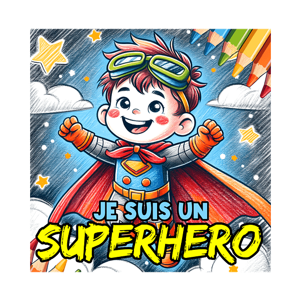 Livre Coloriage Super-Héros pour Enfants 4-6 ans